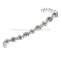 Turquoise Gemstone 925 Silver Bracelet, Wholesale Gemstone Silver Jewelry From India